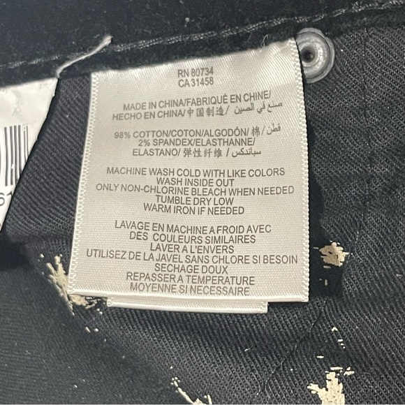 BCBGmaxazria black velvet pants with Leg Zipper size 26 - Picture 10 of 13